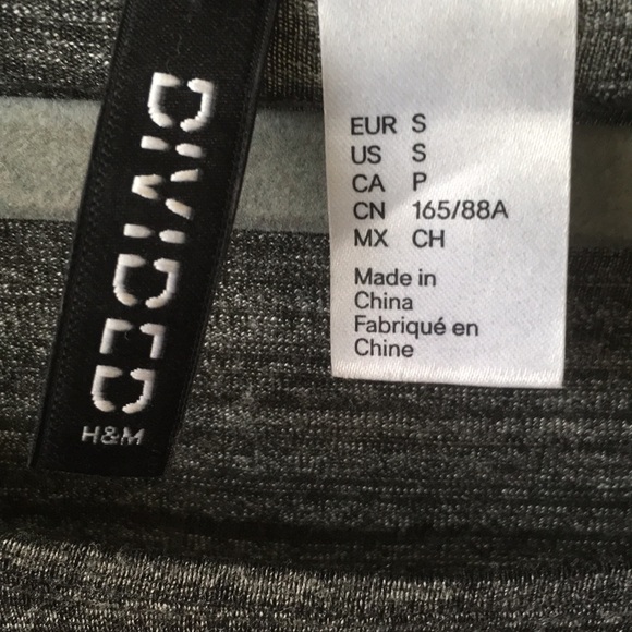 H&M black & grey top - Picture 3 of 4